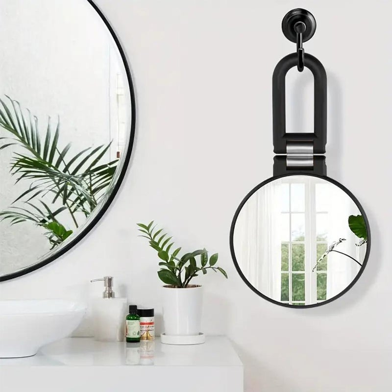 Hands-Free Magnifying Travel Mirror for Detail Makeup, Foldable Beauty Tool with 360° Rotating Stand, for Skincare & Grooming On-the-Go (30x) - Image 4